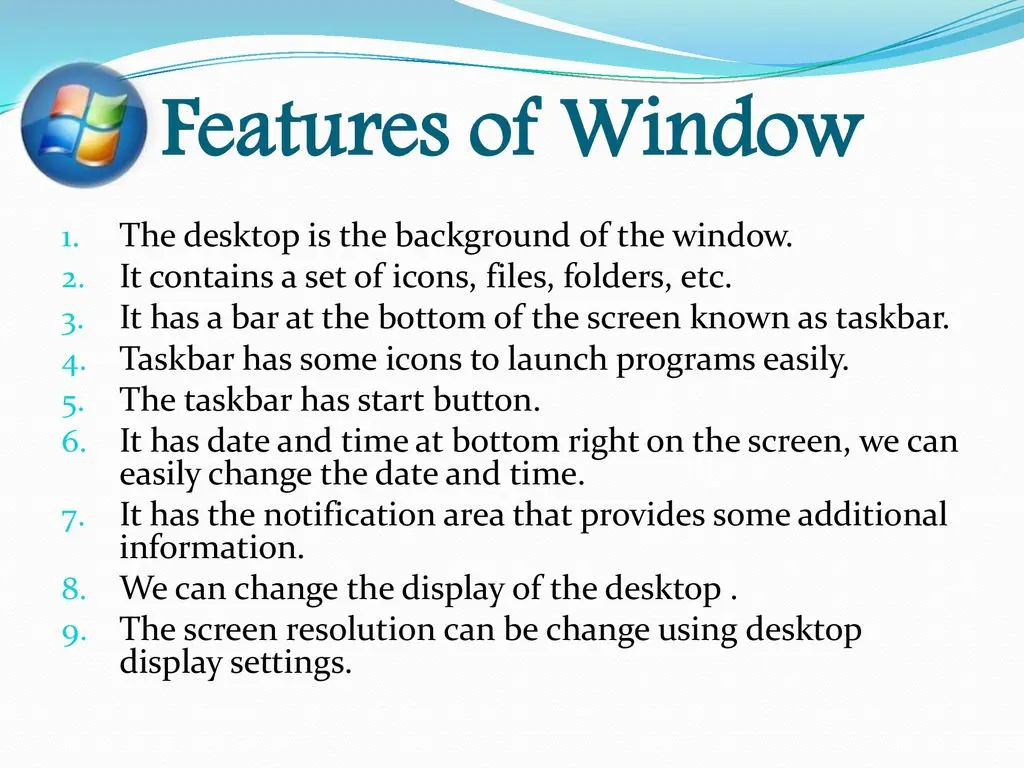 Features And Functionality Of Windows Os