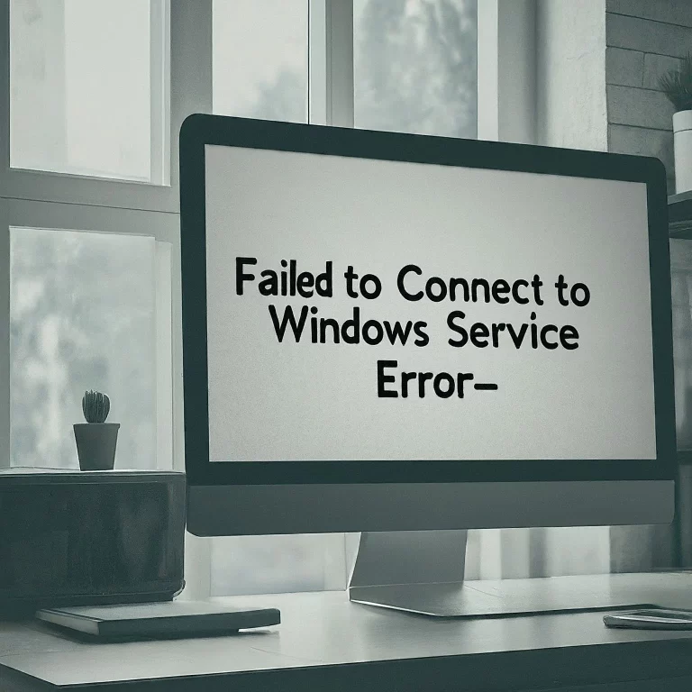 Troubleshooting Guide: How To Fix “Failed To Connect To Windows Service” Error