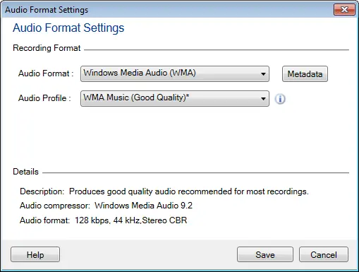 The Recorded Audio File Will Be Automatically Saved In Mp3 Format.