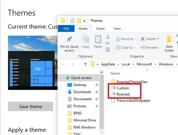 In Windows 10, The Default Location For Themes Is The Following Directory: