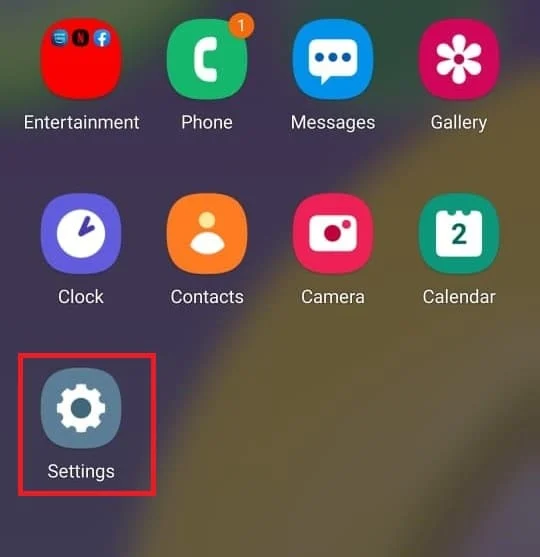 Open The Settings App On Your Android Device