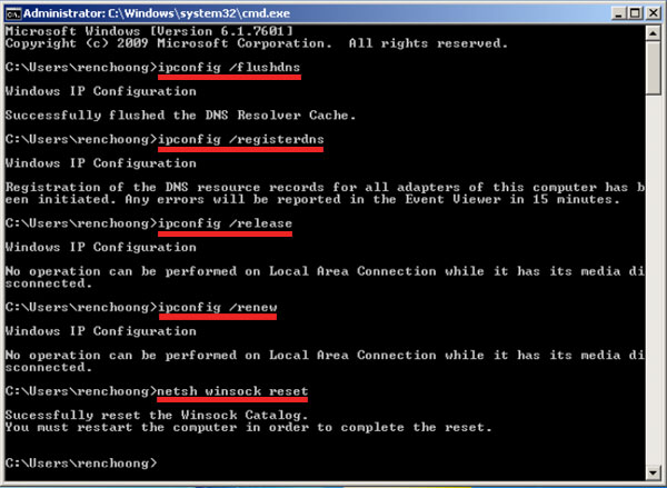 Flush Dns And Renew The Ip Address