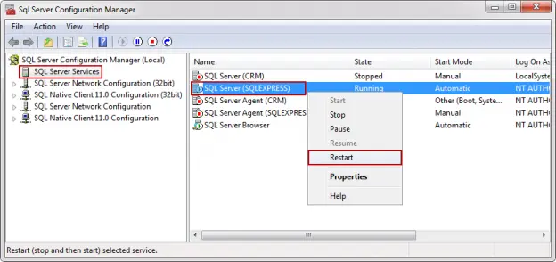 Click The &Quot;Connect&Quot; Button To Connect With The Sql Server Instance.