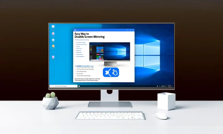 Disable Screen Mirroring On Windows 10