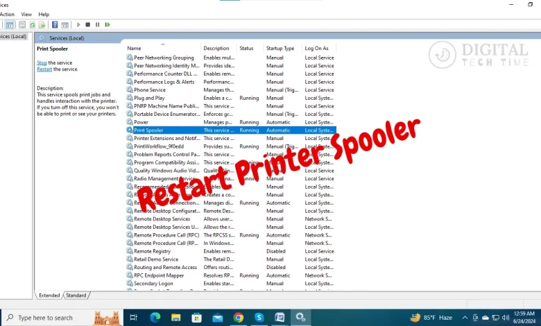 How To Restart Printer Spooler In Windows 10