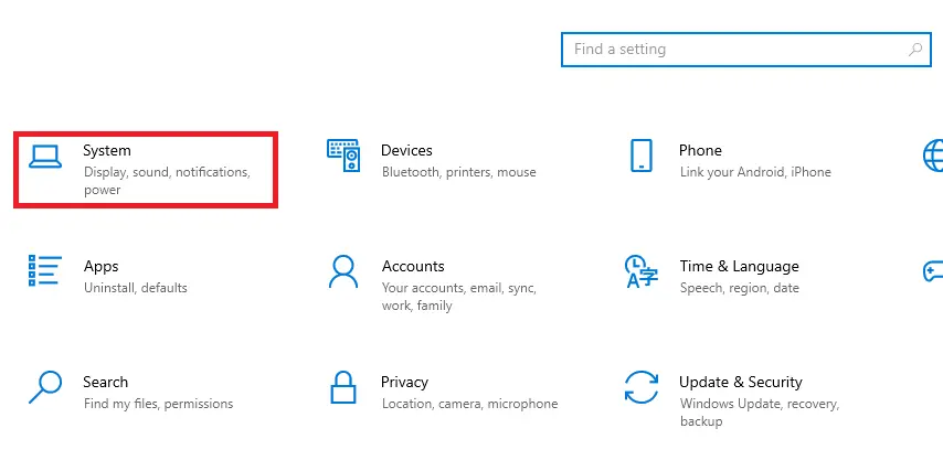 System Setting