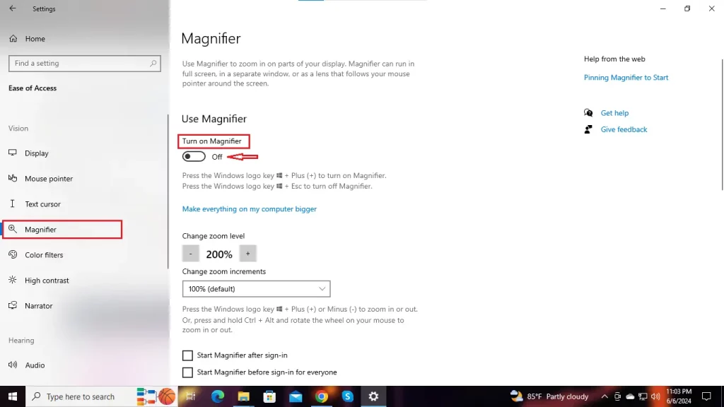 Turn On Magnifier On Windows 10