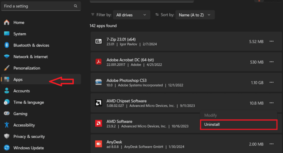 (Debloat Windows) Click On The Three Dots Next To The App You Wish To Uninstall And Select 'Uninstall' From The Drop-Down Menu. Confirm Your Action By Clicking 'Yes'.