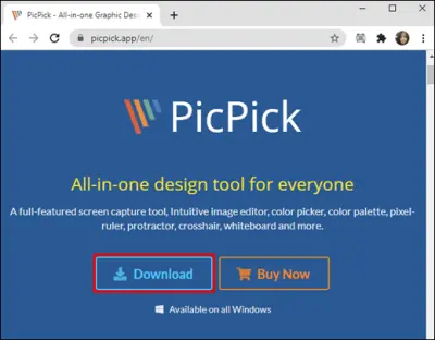 Picpick Is Another Versatile Tool For Capturing Scrolling Screenshots