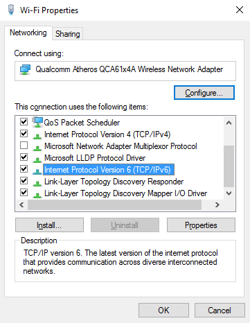 Disable Ipv6