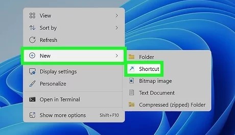 Create A Shortcut