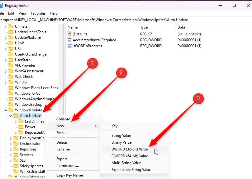 Modify Registry Settings