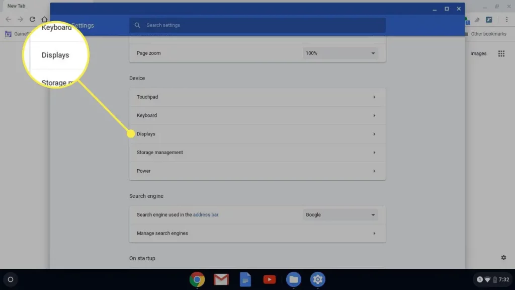 Adjusting Display Settings On Chromebook Screen Flickering