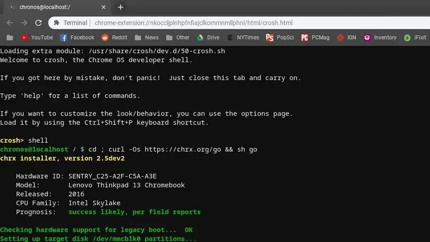 Configuring Linux On Your Chromebook