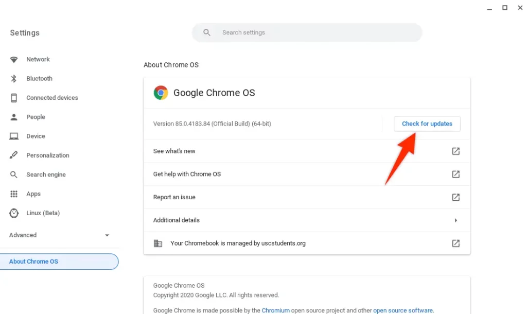 Chrome Os Updates And Support