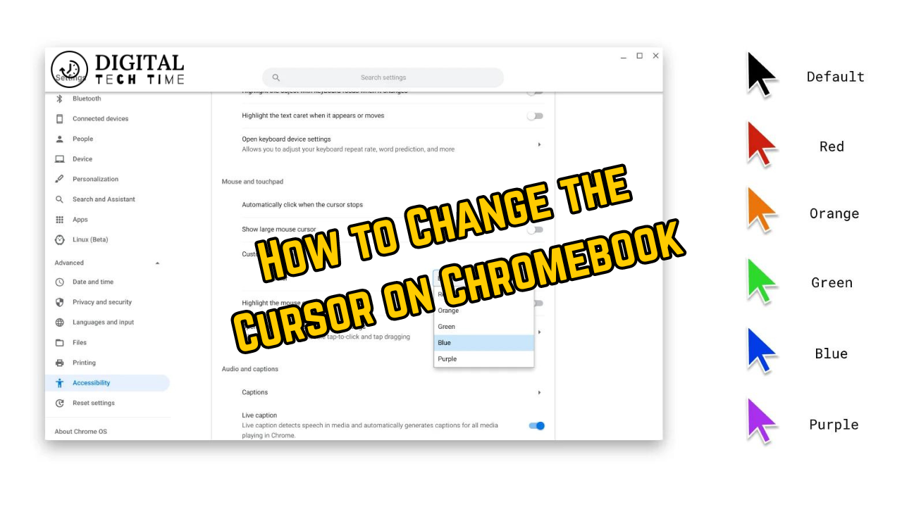 How To Change The Cursor On Chromebook