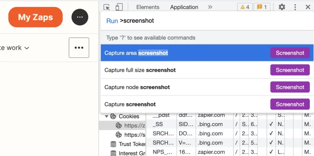 Taking Screenshots On The Chrome Browser