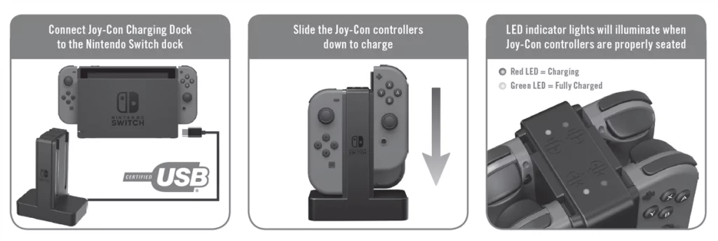 Charge Nintendo Switch Controllers