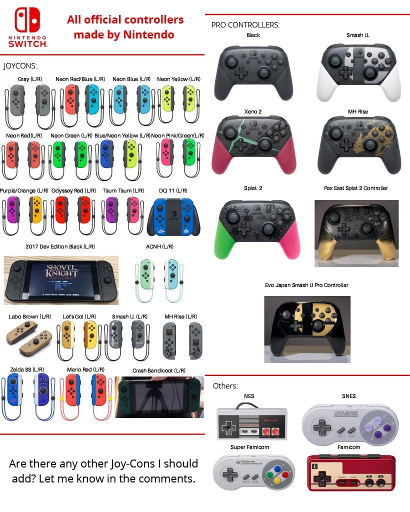 Charge Nintendo Switch Controllers