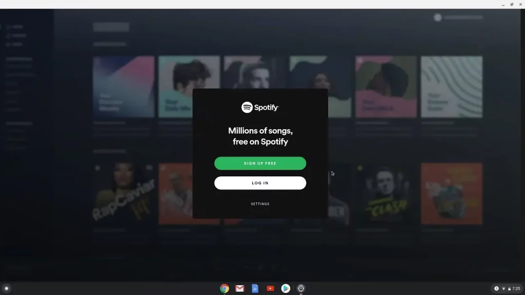 Spotify Experience On Chromebook