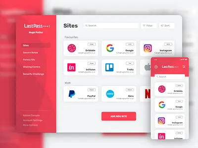 Lastpass User Interface