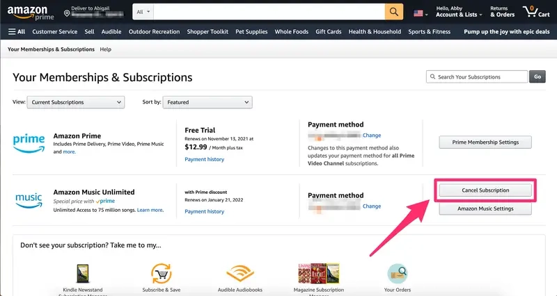 How To Cancel Amazon Music Subscription