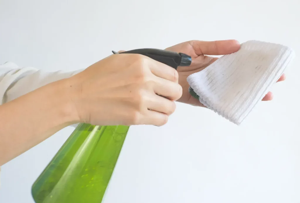 Apply The Cleaning Solution