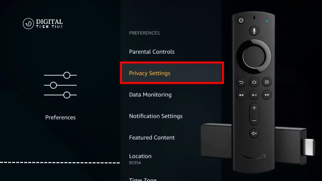 Firestick'S Settings And Click On &Quot;Security &Amp; Privacy