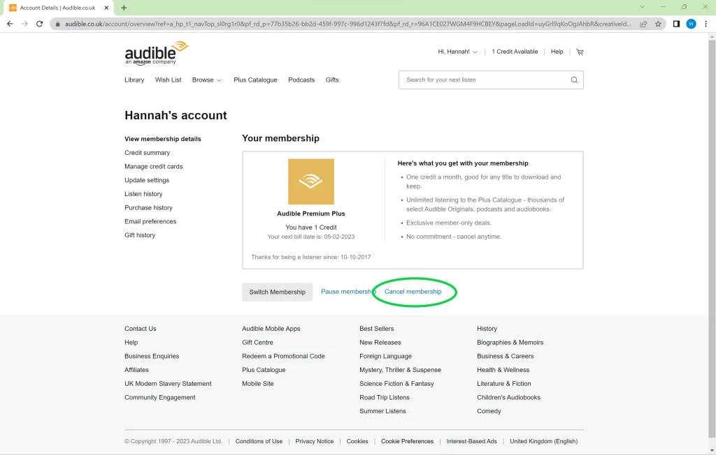 How To Cancel Audible Membership