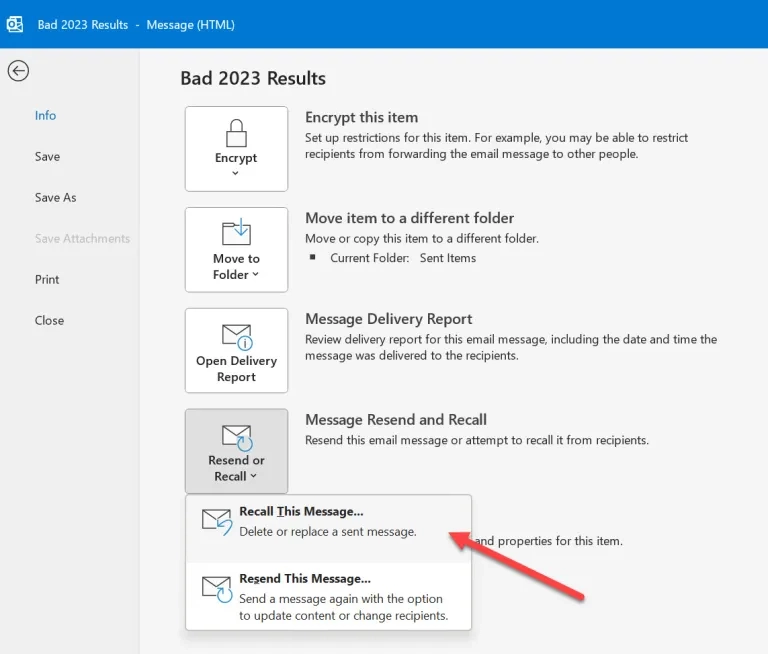 How To Recall An Email In Outlook: Simple Way How To Recall An Email In Outlook