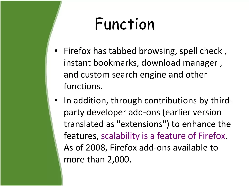 Features And Functionalities Of Firefox