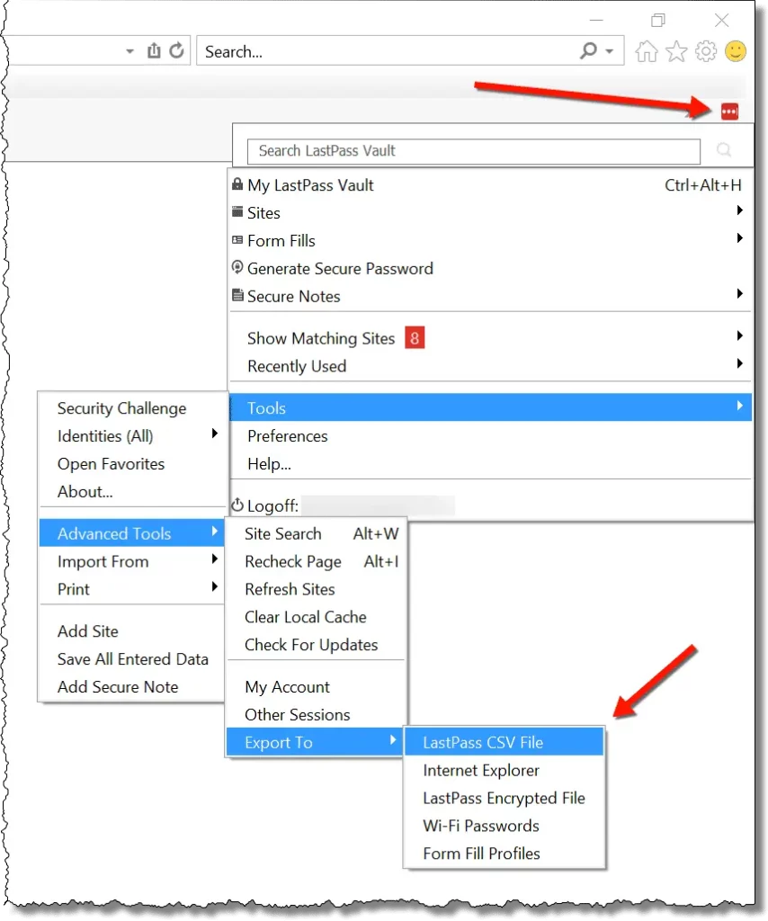 Backup Your Lastpass Account Data