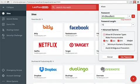 Features Of Lastpass