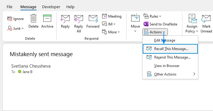 How To Recall An Email In Outlook: Simple Way How To Recall An Email In Outlook