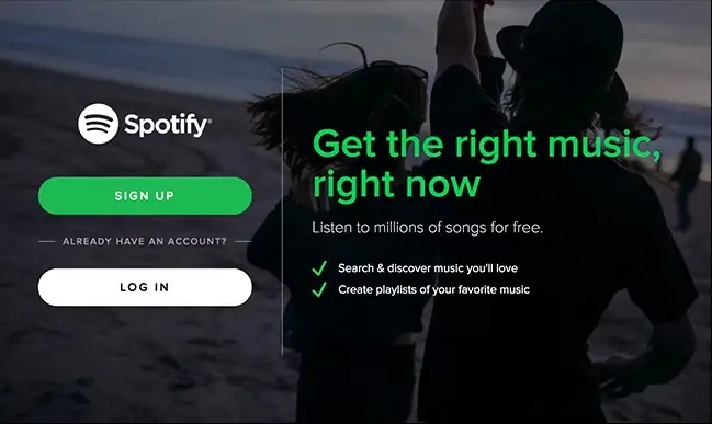 Spotify Web Player And Sign Into Your Account