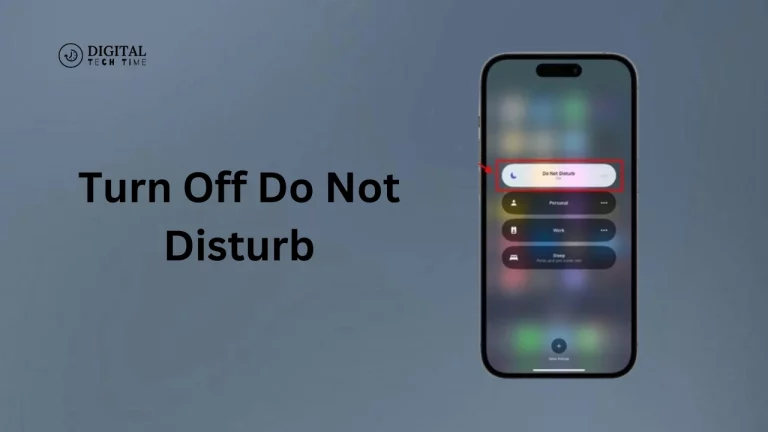 How To Turn Off Do Not Disturb