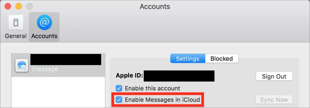 Check The Box Next To Enable Messages In Icloud