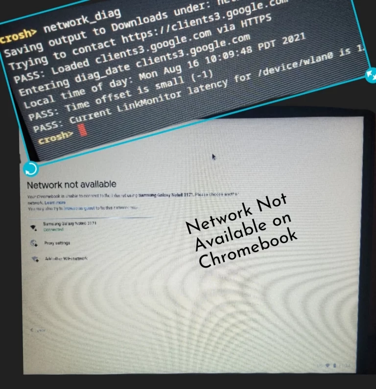 Network Not Available On Chromebook