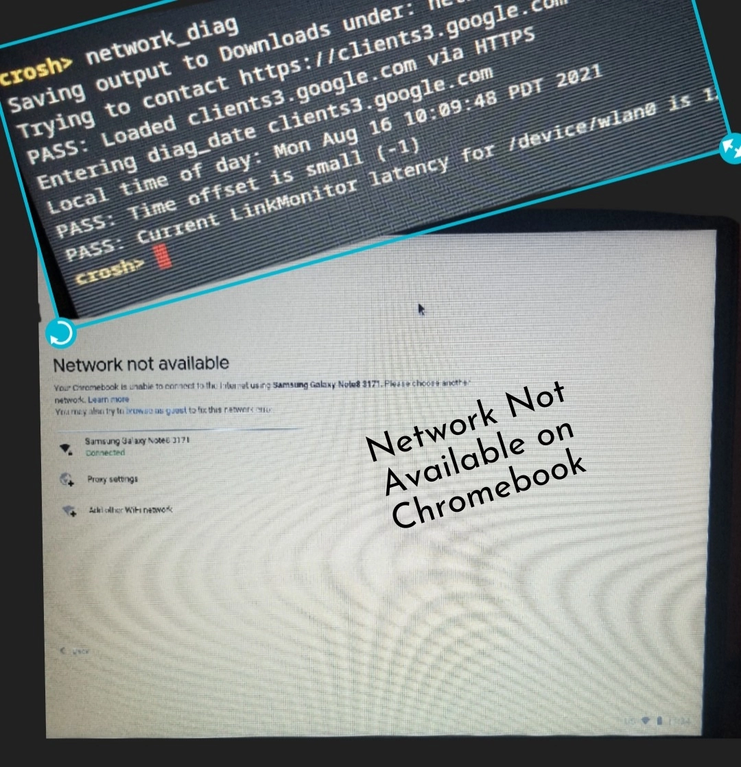 Network Not Available On Chromebook