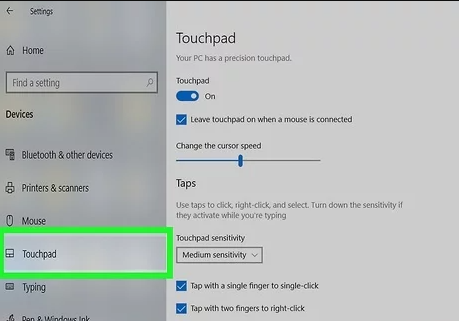 First, Check Your Touchpad Settings