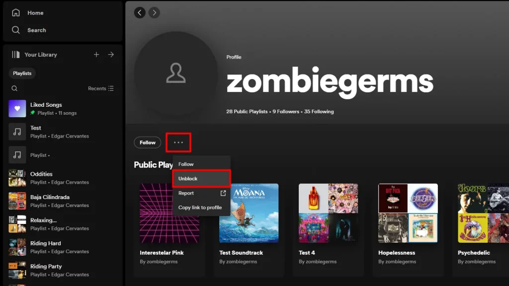 Unblock Someone On Spotify Using The Desktop Application