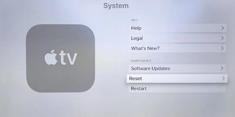 Reset Network Settings On Apple Tv