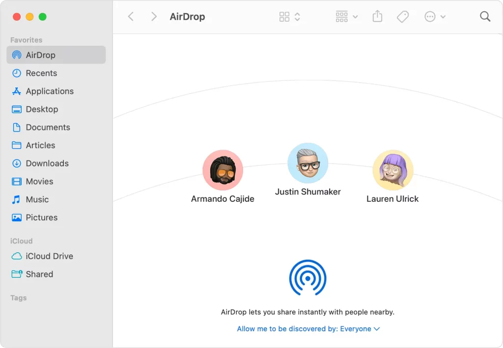 Airdrop On Mac