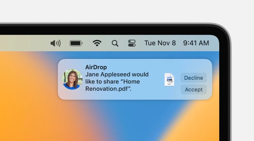 Sending And Receiving Files Via Airdrop On Mac